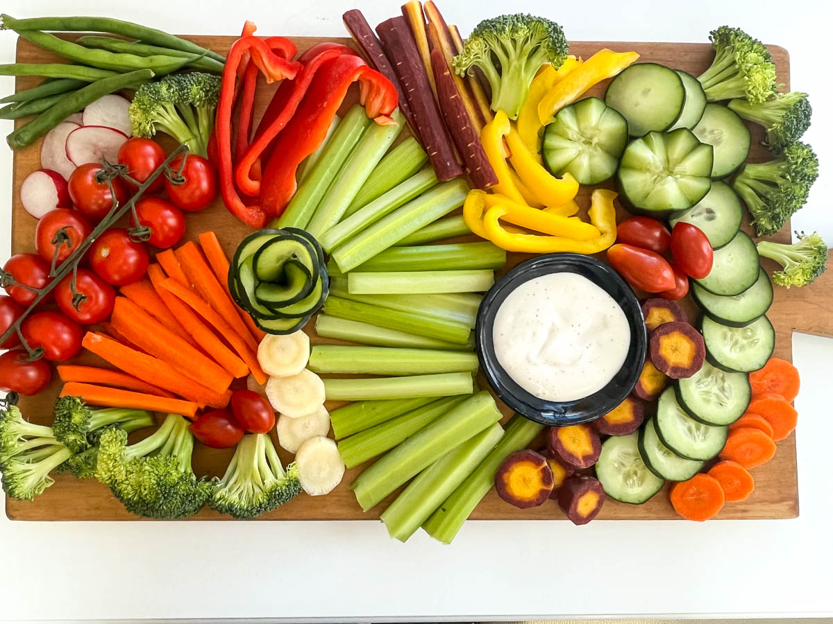 Veggie deals charcuterie board