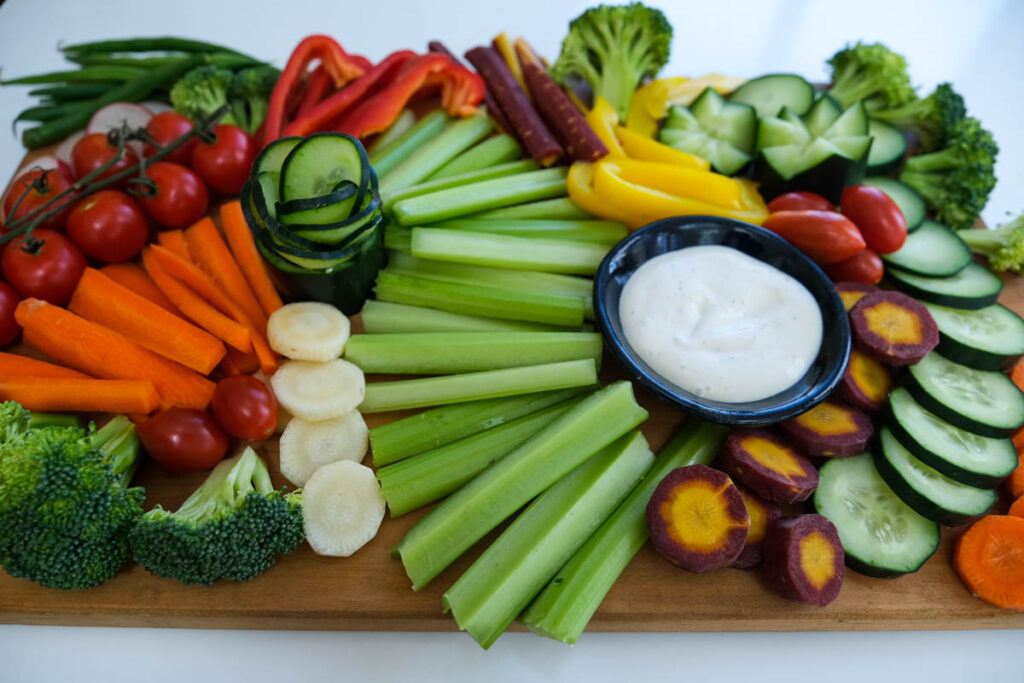 Vegetables for Charcuterie Board