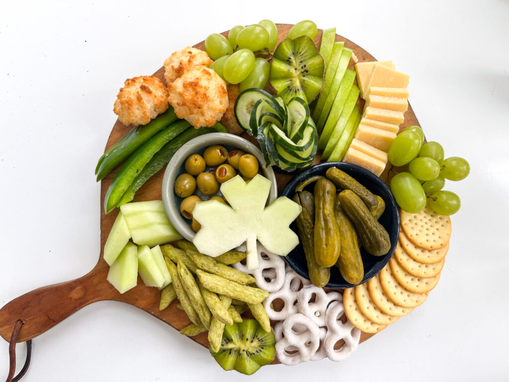 Green Charcuterie Board for St Patrick's Day