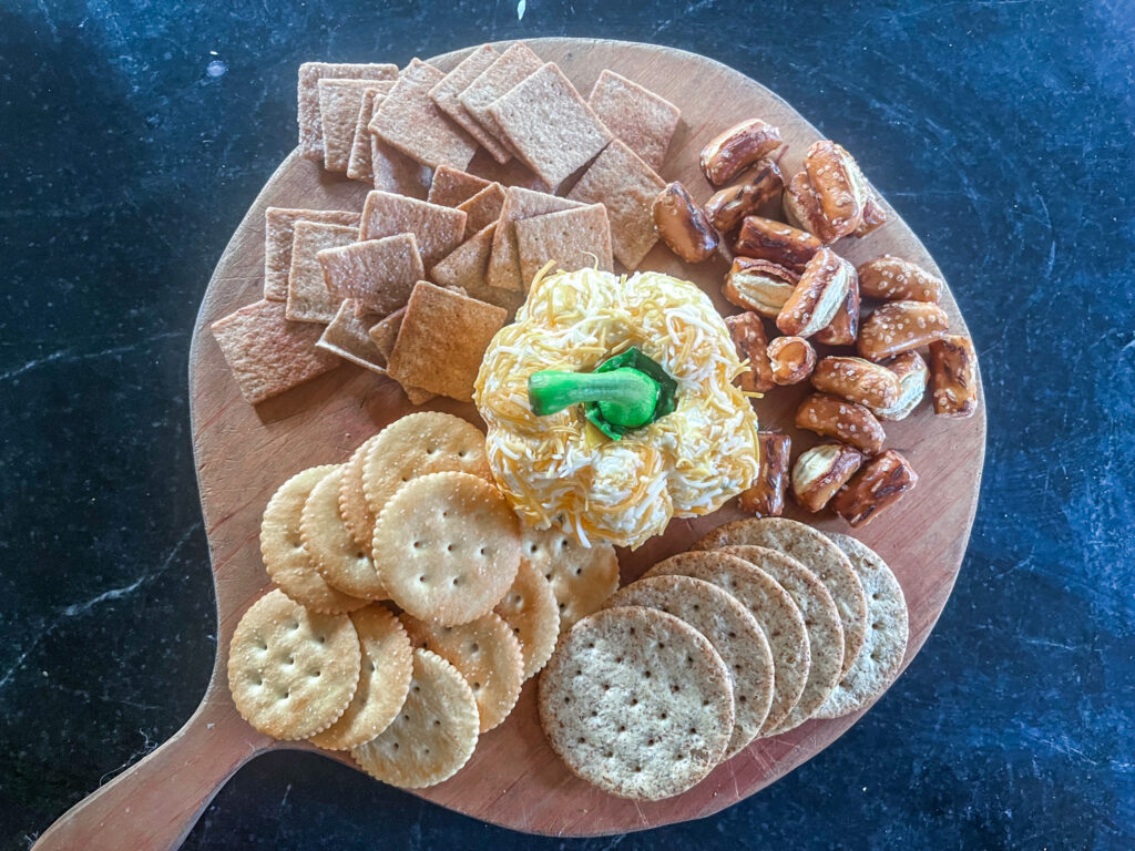 Pumpkin Cheese Charcuterie Board