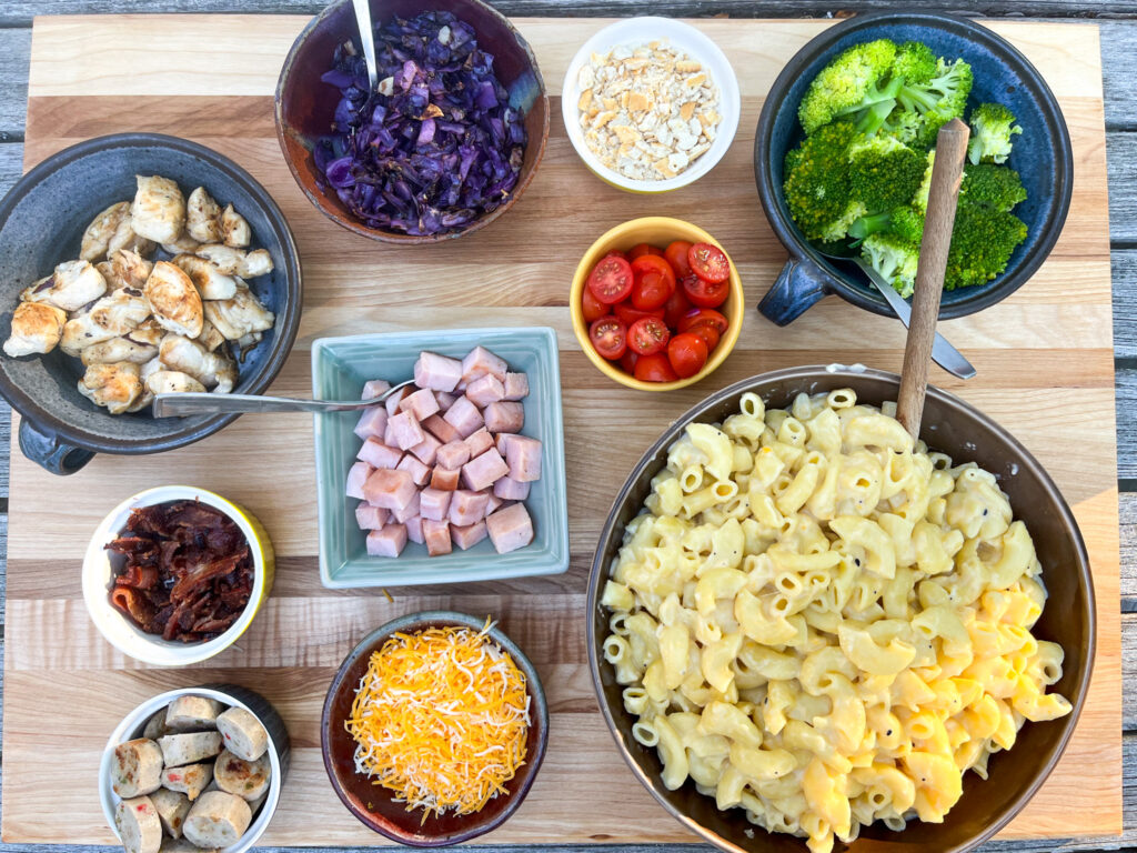 Mac and Cheese Charcuterie Board