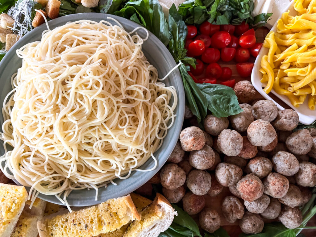 Spaghetti Charcuterie Board