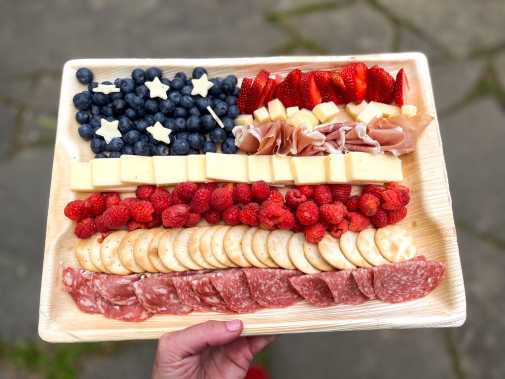 4th of July Flag Charcuterie Board