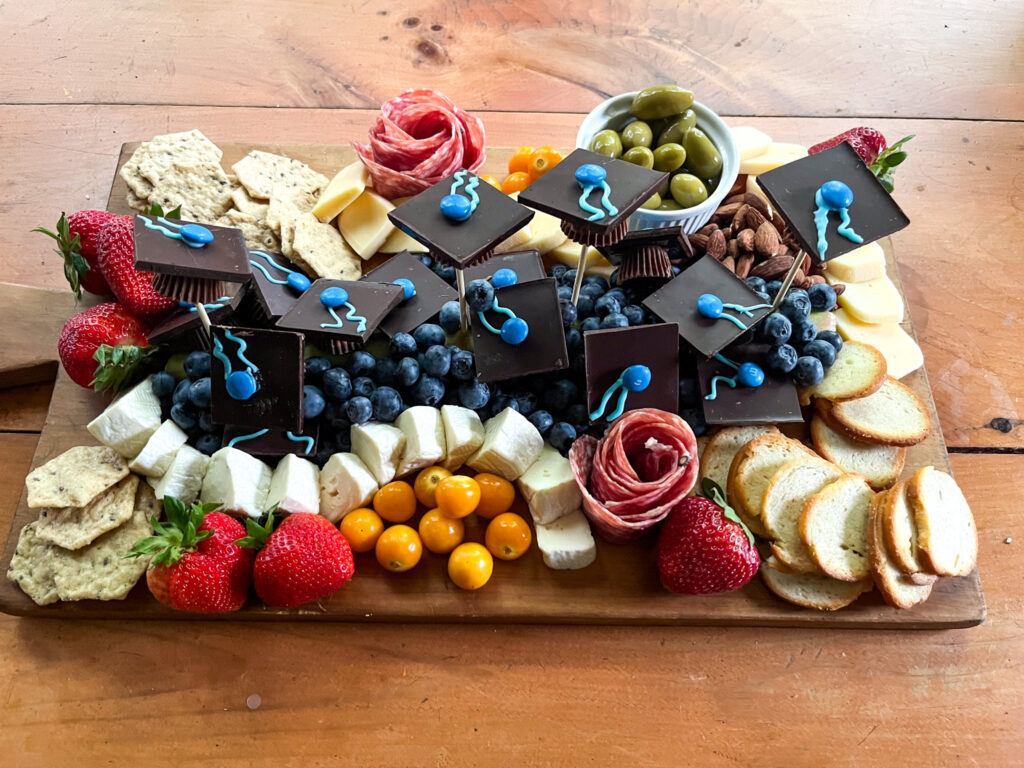 Graduation Hat Charcuterie Board