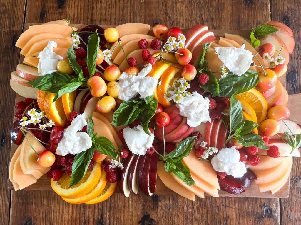 Fruit Board with Burrata
