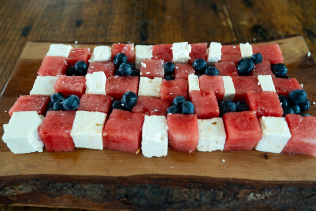 4th of July Checkerboard Platter