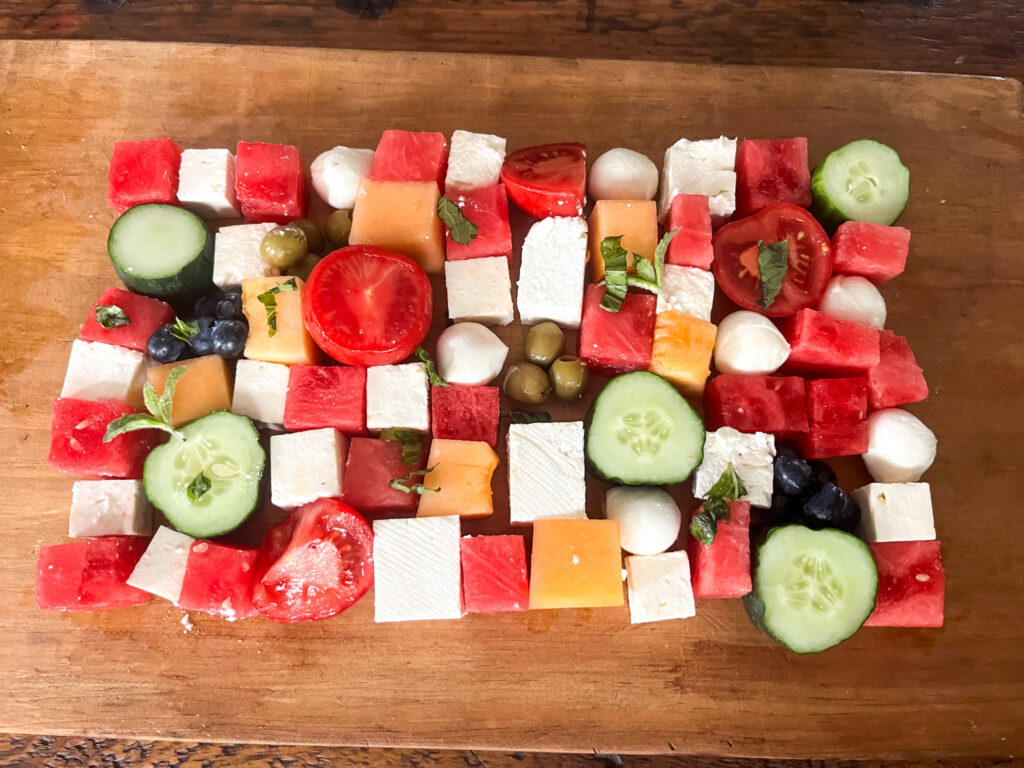 Summer Checkerboard Platter