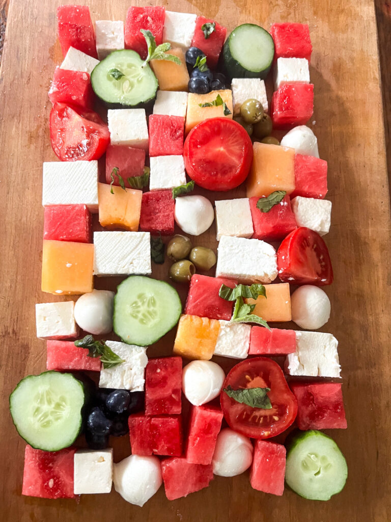 Summer Checkerboard Platter
