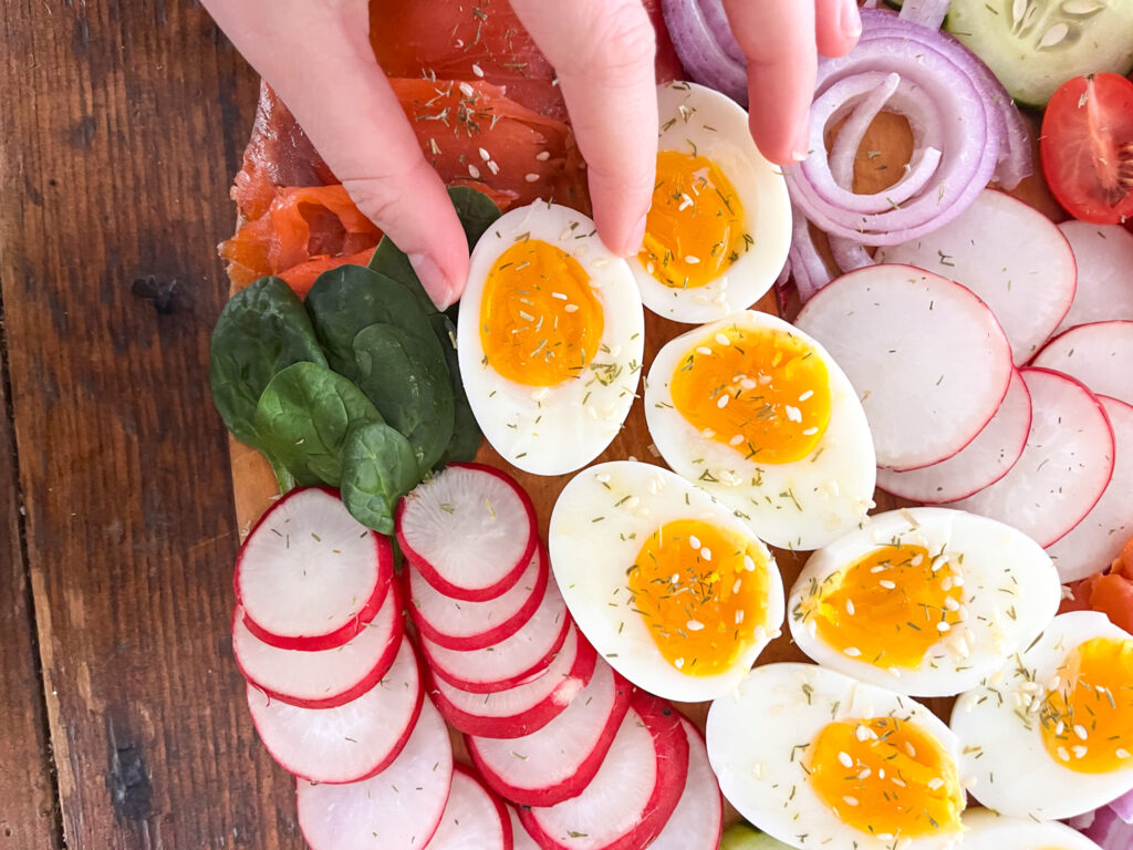 Healthy Smoked Salmon and Egg Board
