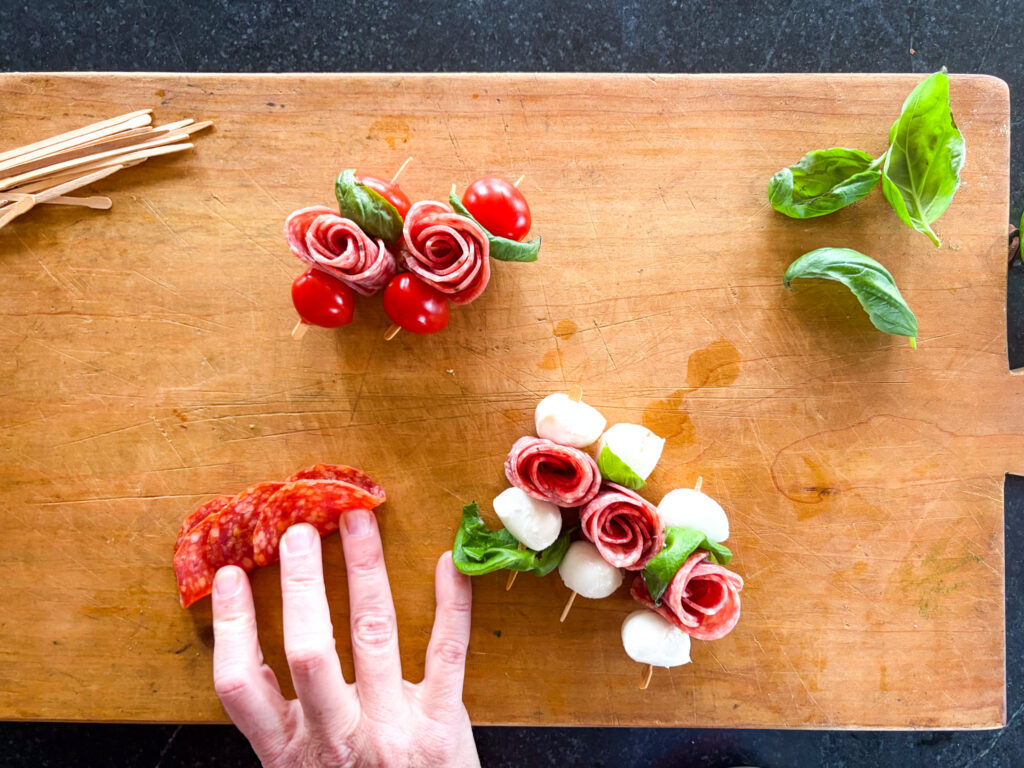 Charcuterie Rose Skewer