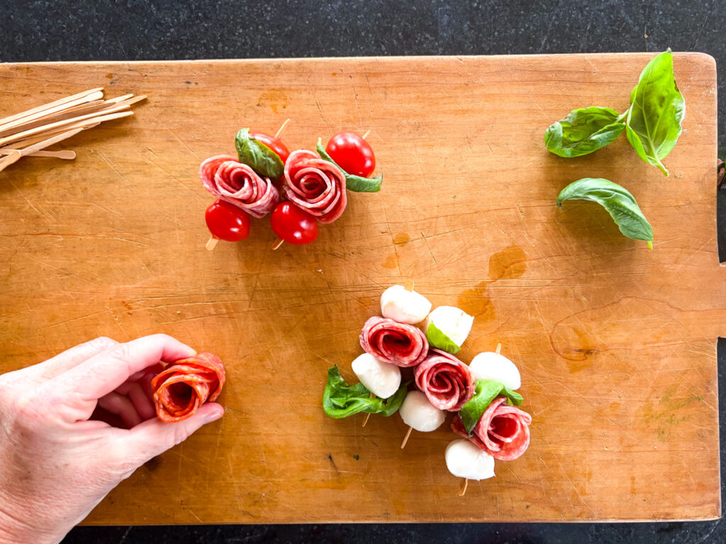 Charcuterie Rose Skewer