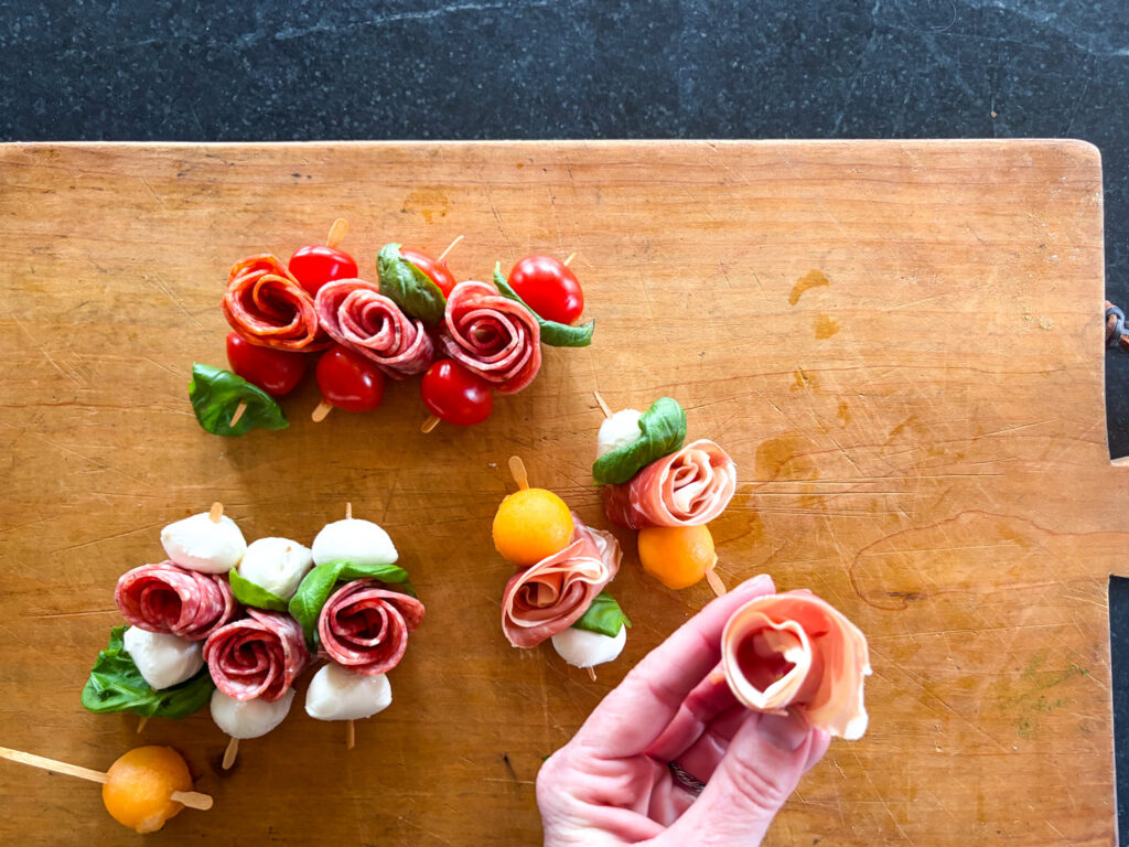 Charcuterie Rose Skewer