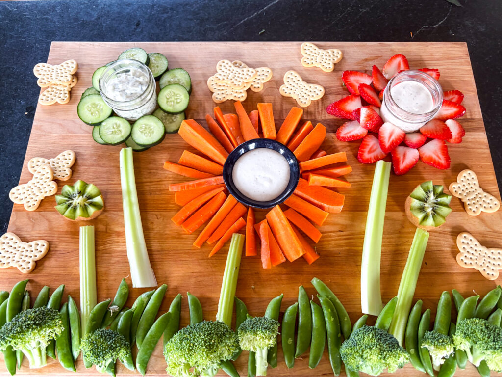 spring veggie board