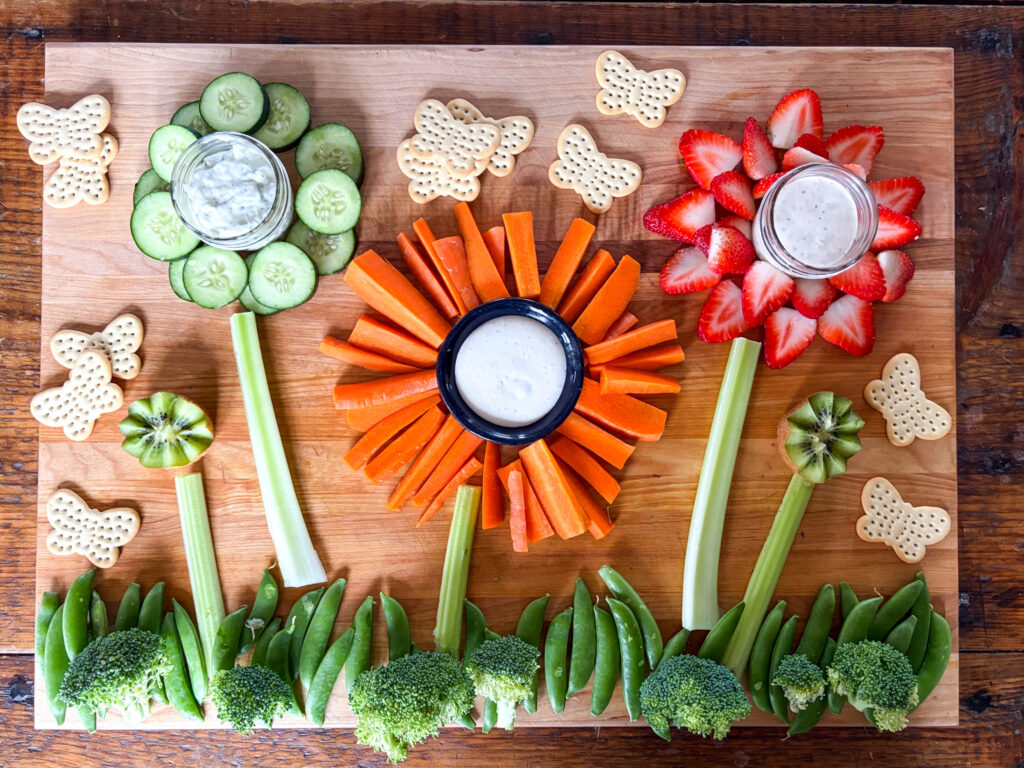 spring veggie board