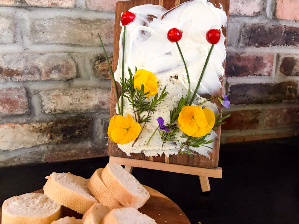 charcuterie board edible canvas.