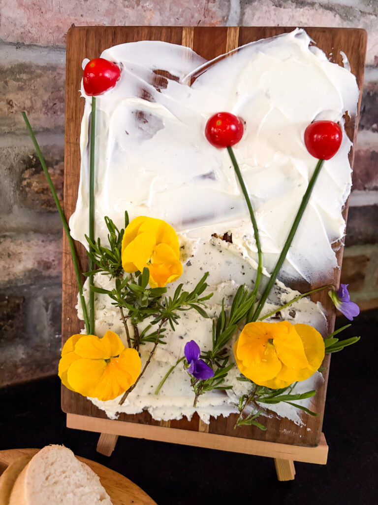 charcuterie board edible canvas.