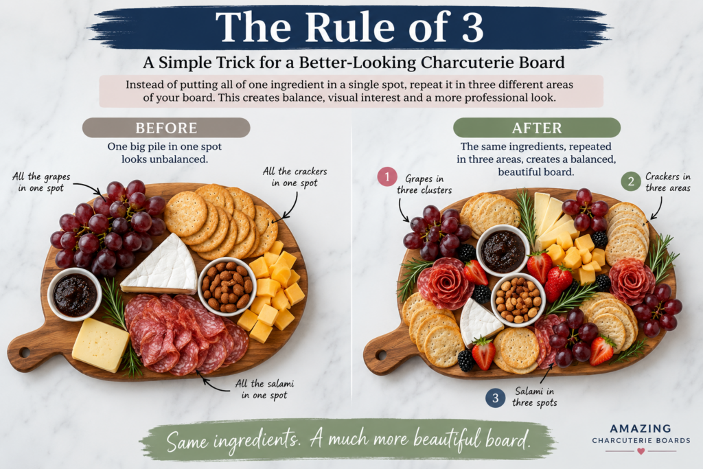 The Rule of 3 for Charcuterie Boards: The Simple Trick for a Better-Looking Board