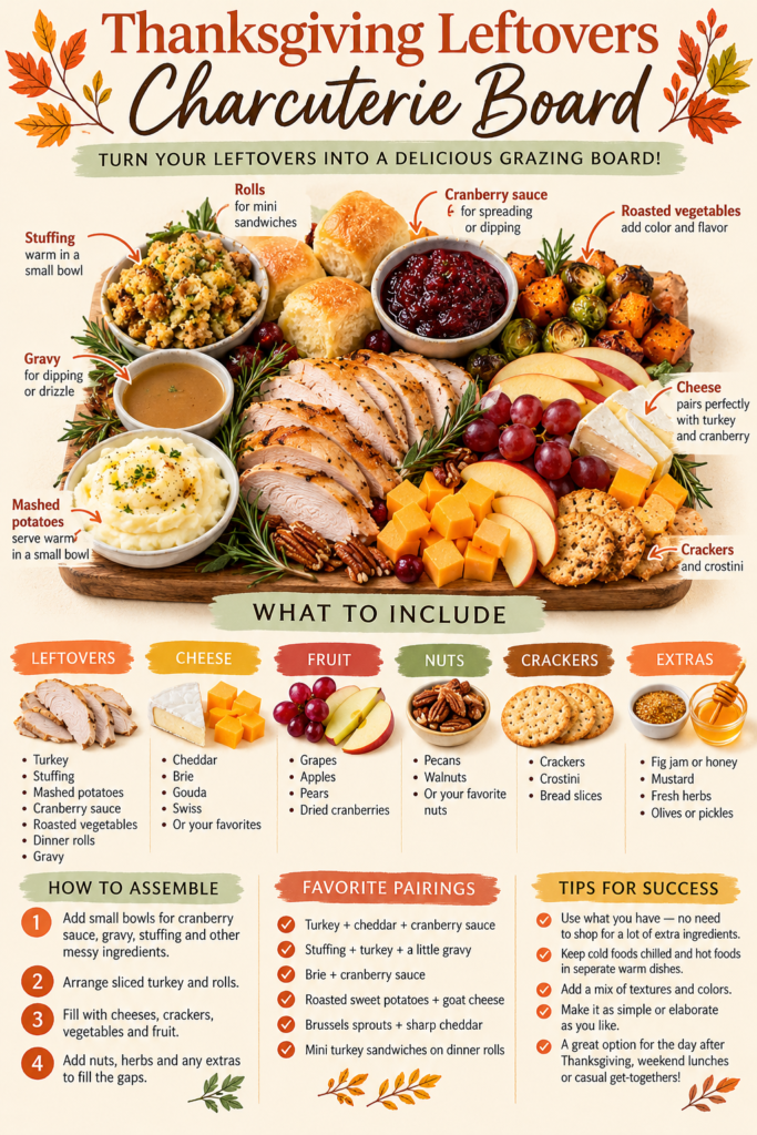 Thanksgiving Leftovers Charcuterie Board